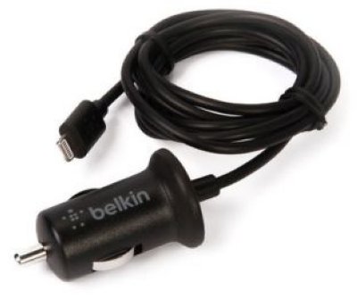   Belkin Car Charger (hard wired lightning connector) F8J075btBLK