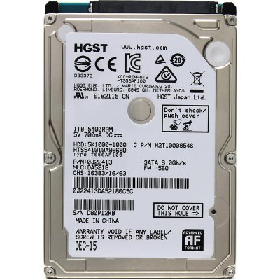   HGST SATA3 1Tb 0J22413 HTS541010A9E680 5K1000 8Mb 2.5_M_K