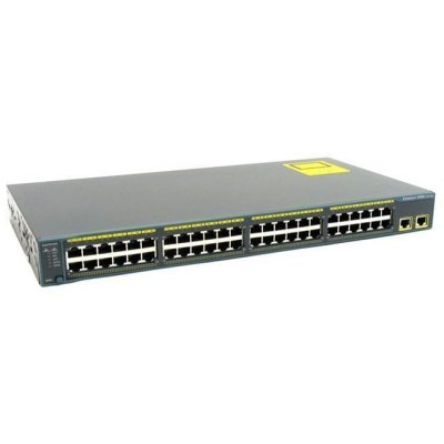 Cisco  WS-C2960-48TT-L 48port-10/100Mbps 2port-10/100/1000Mbps UTP 1U 19"(WS-C2960-48TT-L)