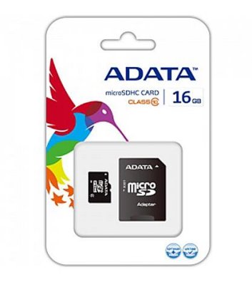   ADATA (microSDHC-16Gb Class10 + microSD--)SD Adapter) microSecureDigital High Capacity