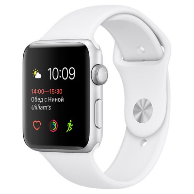 - Apple Watch S1 Sport 42mm Silver Al/White (MNNL2RU/A)