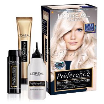 L"Oreal Paris    "Preference",   - ,11.11,  