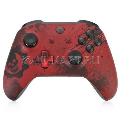   Microsoft Controller for Xbox One [WL3-00003], [Xbox One], Gear of War Crimson