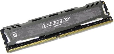   Crucial Ballistix Sport LT Gray DDR4 UDIMM 2666MHz PC4-21300 CL16 - 8Gb BLS8G4D26BFSB