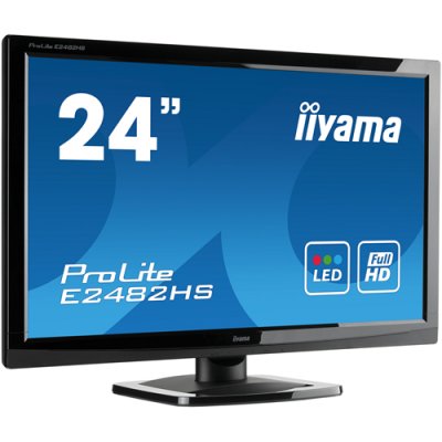  iiYama ProLite E2482HS-GB1 23.6"   1920x1080   2ms   D-SUB + DVI-D + HDMI   Spks   Black