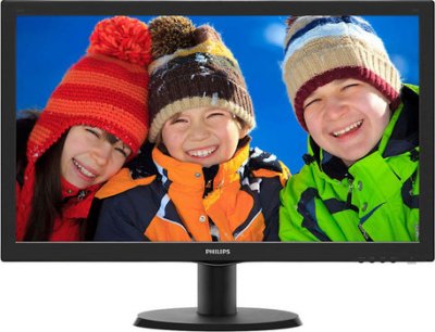 A24" Philips 243V5QHABA MVA LED 1920x1080 8ms VGA DVI HDMI