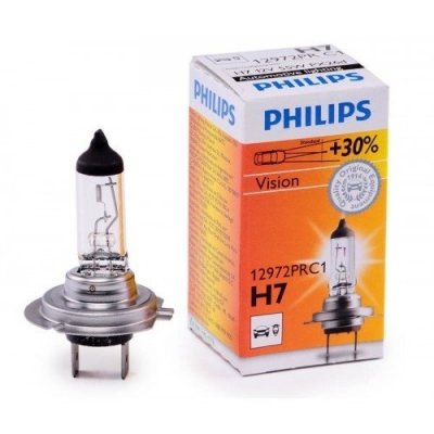   PHILIPS H7 Vision Premium (+30% ) 12V 55W, 1 , 12972PRC1