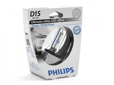   PHILIPS D1S Xenon White Vision 6000K 85V 35W, 1 , 85415WHVS1