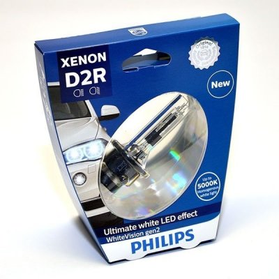   PHILIPS D2R Xenon WhiteVision gen2 5000K 85V 35W, 1 , 85126WHV2S1