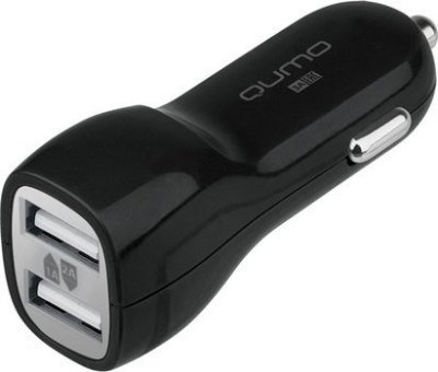    Qumo 3.0A, 2xUSB(1A+2A),  micro USB,  (20734)