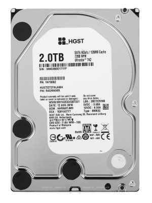  2.0Tb HGST Ultrastar 7K2 HUS722T2TALA604 SATA 6Gb/s, 128 MB Cache, 7200 RPM, Raid Edition (1