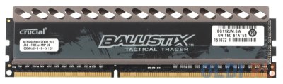   Crucial Ballistix Tactical Tracer DDR3 8Gb, PC12800, DIMM, 1600MHz (BLT8G3D1608DT