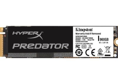  SSD 960Gb Kingston HyperX Predator (SHPM2280P2H/960G, PCI-E, MLC)