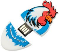 USB Flash  Apexto 16Gb Chicken White/Blue (US-CHICKEN-16G-PVC-BL)