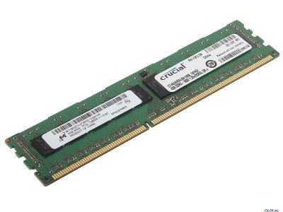  DDR3 4Gb (pc-12800) 1600MHz Crucial ECC Reg CL11 Dual Rank (Retail) (CT4G3ERSLD8160B)