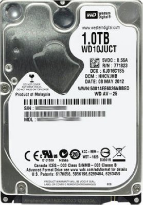  1000Gb 2.5" Western Digital (WD10JUCT) 16Mb 5400rpm SATA3 AV-25