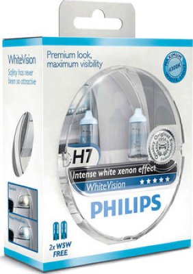   H7 55W White Vision 2 . + W5W 2 . Philips