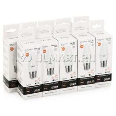 A10  LED  Gauss Elementary Candle 6W E27 2700K