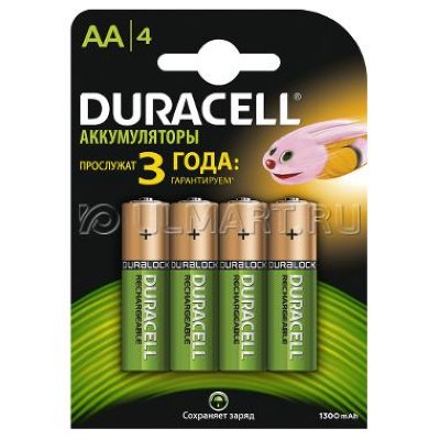  HR6/AA Duracell (Ni-MH) 1300 mAh 4 .