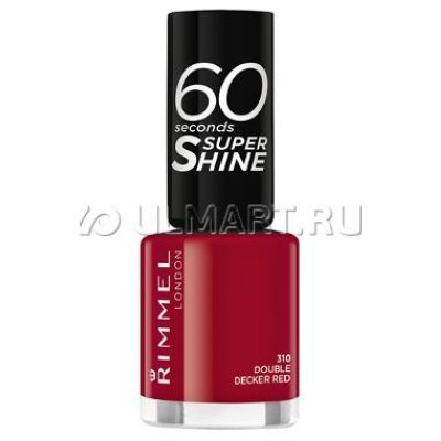    Rimmel 60 Seconds Super Shine, 8 ,  310 Double Decker Red