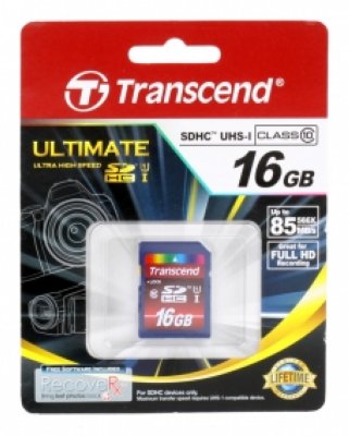   Secure Digital Card 16Gb Transcend [TS16GSDHC10] Class10 Retail