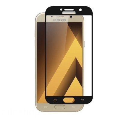    Samsung Galaxy A7 2017 5.7 Red Line Full Screen Tempered Glass Black