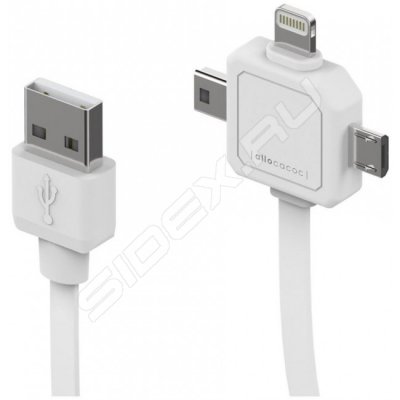  USB - Lighting + microUSB + miniUSB (Allocacoc 9002/UC80CN) ()