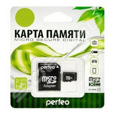   Perfeo microSDXC Class 10 UHS-I 64GB (PF64GMCSX10U1A)