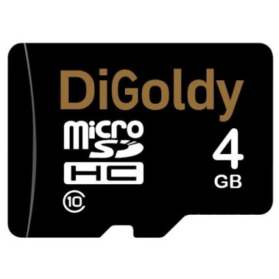   Digoldy microSDHC class 10 4GB + SD adapter