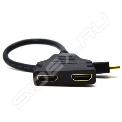  HDMI M - 2  HDMI F (Greenconnect GCR-HDM1HDF2) ()