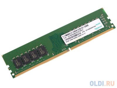  DDR4 8Gb (pc-19200) 2400MHz Apacer Retail AU08GGB24CETBGC/EL.08G2T.KFM