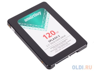   SSD 2.5" 120Gb Smartbuy Splash 2 (R460/W280Mb/s, TLC, Marvell 88NV1120, SAT