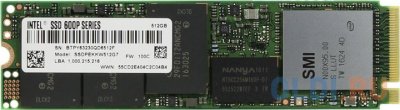   SSD M.2 512GB Intel 600p (R1775/W560Mb/s, 3D TLC, PCIe NVMe, 2280) (SSDPEKK