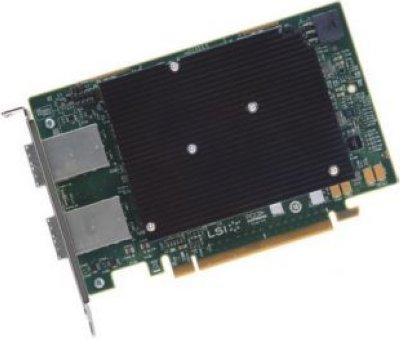  LSI SAS9302-16E SGL (05-25688-00) SAS12G (PCI-E 3.0 x16, LP), 16port (2*extSFF8644), .