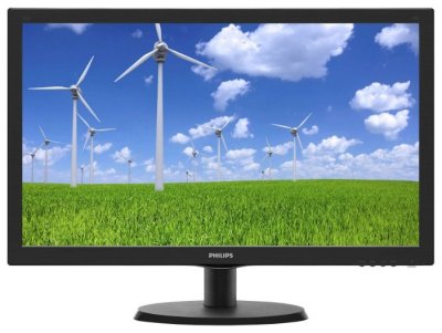  21.5" Philips 223S5LSB/00(01) 1920x1080, 5ms, 250 cd/m2, 1000:1 (DCR 10M:1), D-Sub, DVI, ves