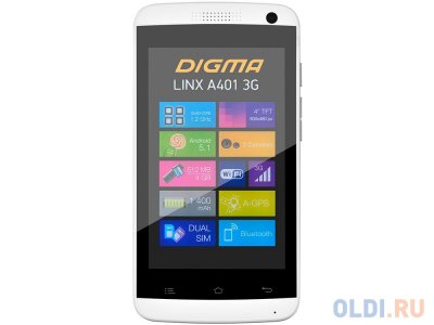  Digma Linx A401 3G  4" 4  Wi-Fi GPS 3G