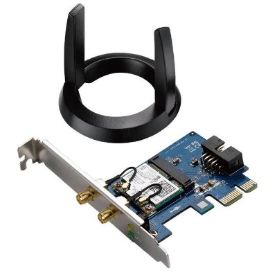    ASUS PCE-AC55BT PCI-E Adapter AC1200, Bluetooth 4.0, 2x ext Antenna