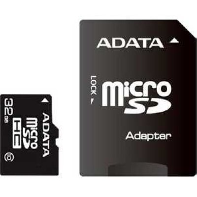   MicroSD 32Gb A-DATA microSDHC Class 10 (AUSDH32GCL10-RA1)+ 