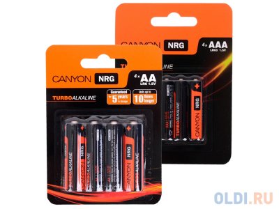  CANYON LR03 (AAA) Alkaline ( 4 ) + LR06 (AA) Alkaline ( 4 )