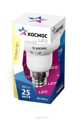   Kosmos,  ,  E14, 3W, 220V Lksm LED3wR39E1430