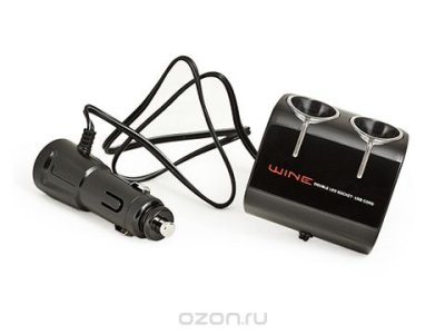   Wine "USB & Twin Socket", 2 ,  USB-, : 