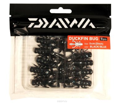  Daiwa "Duckfin Bug" 5 , : Black/Blue, 10 . 57580