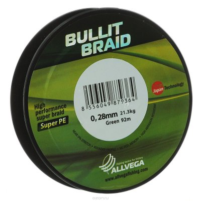   Allvega "Bullit Braid", : -, 92 , 0,28 , 21,3 