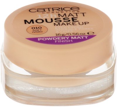 CATRICE    A12h Matt Mousse Make up 010 Soft Ivory, 16 