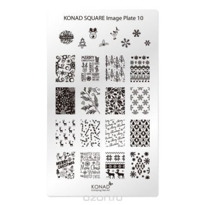 Konad Square    Square Image Plate10