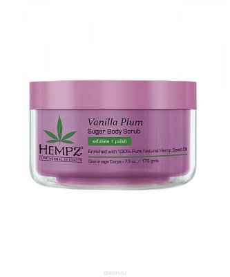 Hempz       Vanilla Plum Herbal Sugar Body Scrab 176 