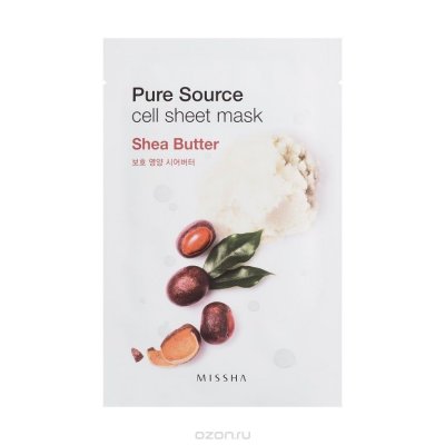 Missha        Pure Source Cell Sheet Mask (Shea Butter)