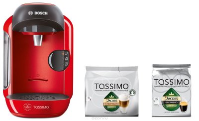  Bosch Tassimo Vivy TAS1253, Red   + 2    