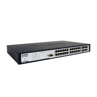  D-Link DES-1228/ME, 24-port Switch 10/100Mbps Fast Ethernet & 2-port 1000Mbts & 2 combo 1