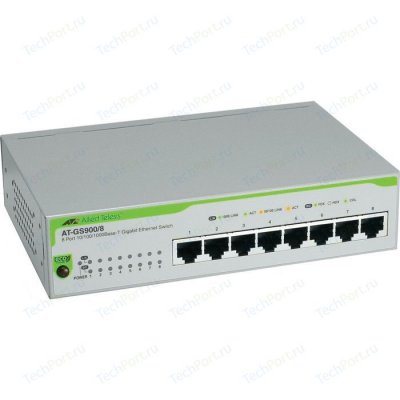  Allied Telesis (AT-GS900/8E) 8 port 10/100/1000TX unmanged with external power supply